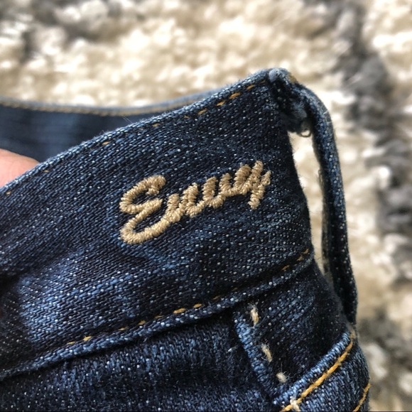 Goldsign ENVY Low Rise Jeans Dark Wash Straight Leg Y2K 90s Stretch USA 28 - Picture 6 of 13